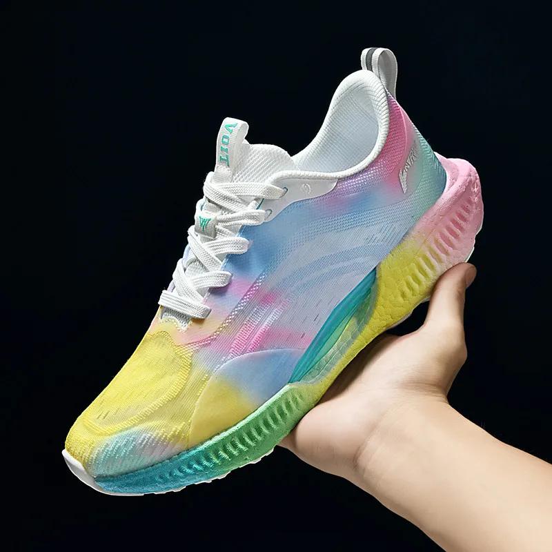 

Зимняя баскетбольная мужская новинка 2025 года, мужская повседневная обувь, цветные дышащие мужские кроссовки, нескользящая обувь для женщин и мужчин, теннис 36