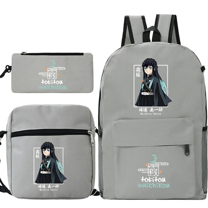 Demon Slayer Ghost Annihilation Blade Primary School Bag New Pencil Case Stationery Set
