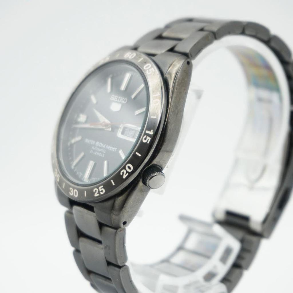 Used [Automatic] SEIKO 5 7S26-02T0 Black Men's Watch Operation