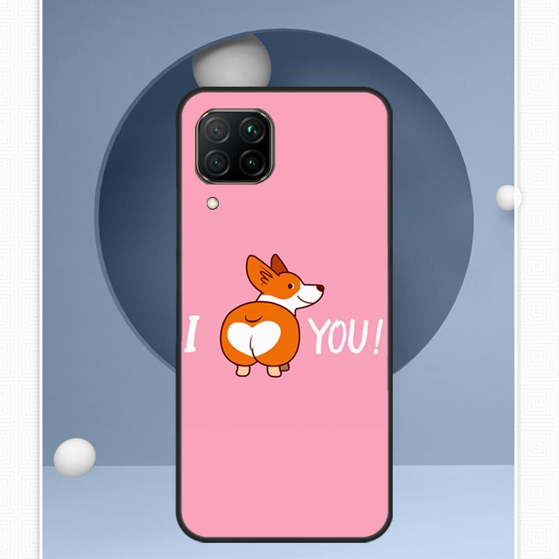

Cartoon Corgi For Huawei Nova Y72 Y90 Y61 Y91 Y60 Y70 12s 12i 11i 8i 9 10 SE P20 P40 Lite P60 P30 Pro Case Huawei Nova 3i