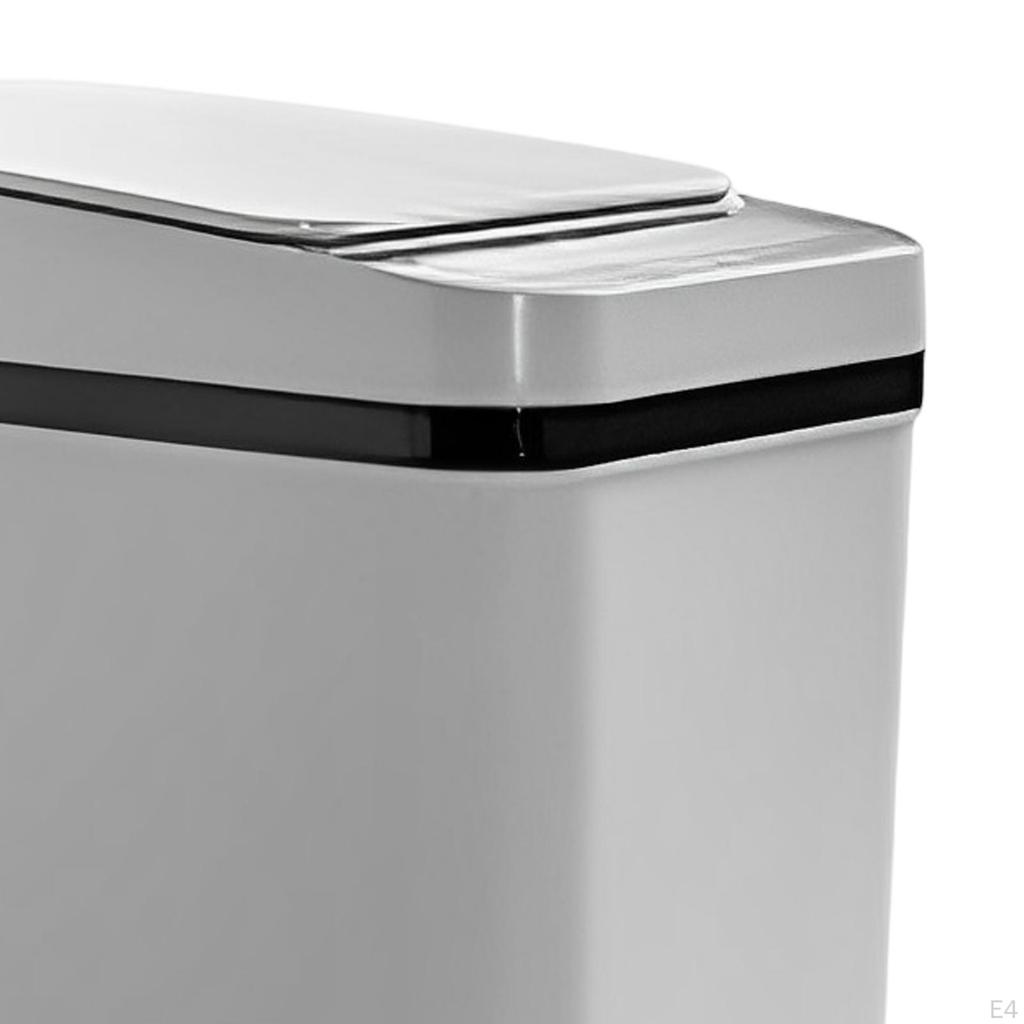 Berührungslose Mülleimer für das Badezimmer, Wasserdichte schmale Abfalleimer, Rechteckig platzsparend Modern