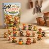 Indoor Festive Decorations Highland Cow Garden Advent Calendar 2026 24 Day Christmas Countdown with 2D Cute Animal Hanging Decor Acrylic Collectible