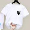 Kids Casual Printing O-neck Short Sleeve T-Shirt Summer Trend All-match Cartoon Pullover Top Tee Boys Girls Clothes