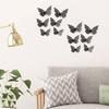 12 Stuks 3D Vlinder Muurstickers 3 Maten Holle Vlinder Muurkunst Verwijderbare DIY Decoratieve Sticker voor Kamer Kantoor Slaapkamer Woonkamer Decor