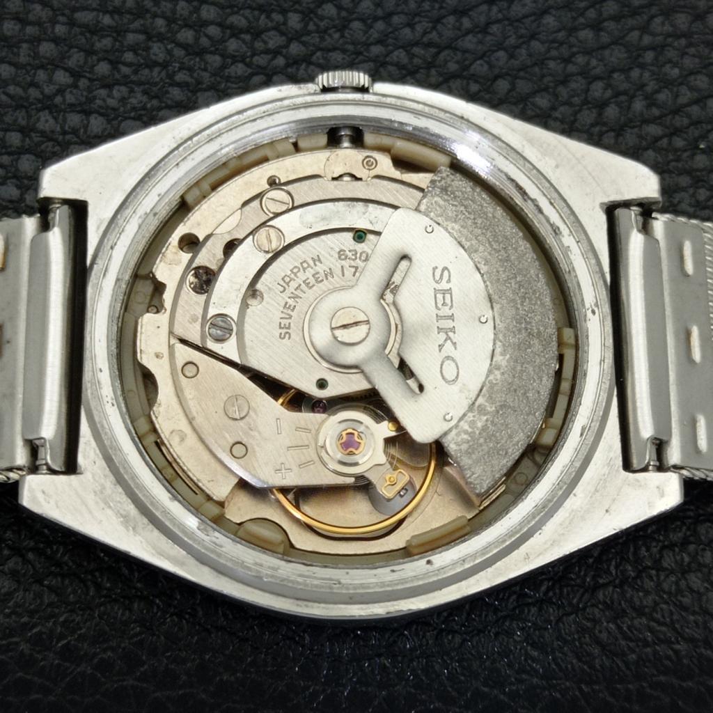 VINTAGE SEIKO AUTOMATIC 6309A JAPAN MENS GREEN COLOR DIAL WATCH A701641-5 R206c-a701641