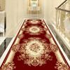 Luxury Chinese Classical Corridor Living Room Rug for Villa El Hallway Soundproof Crystal Velvet Washable Carpet