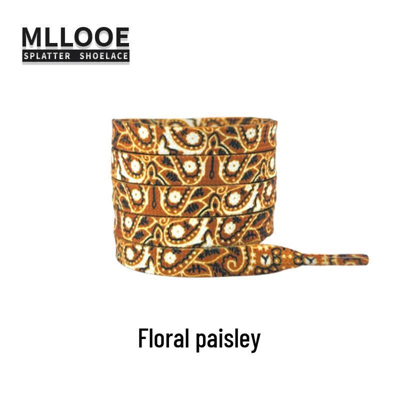 Cashew Flower Shoelaces for Air Force One AF1 & Casual White Sneakers