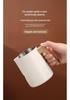 Wood Grain Handle Latte Art Cup, 304 Stainless Steel with Scale, Milk Frothing Pitcher