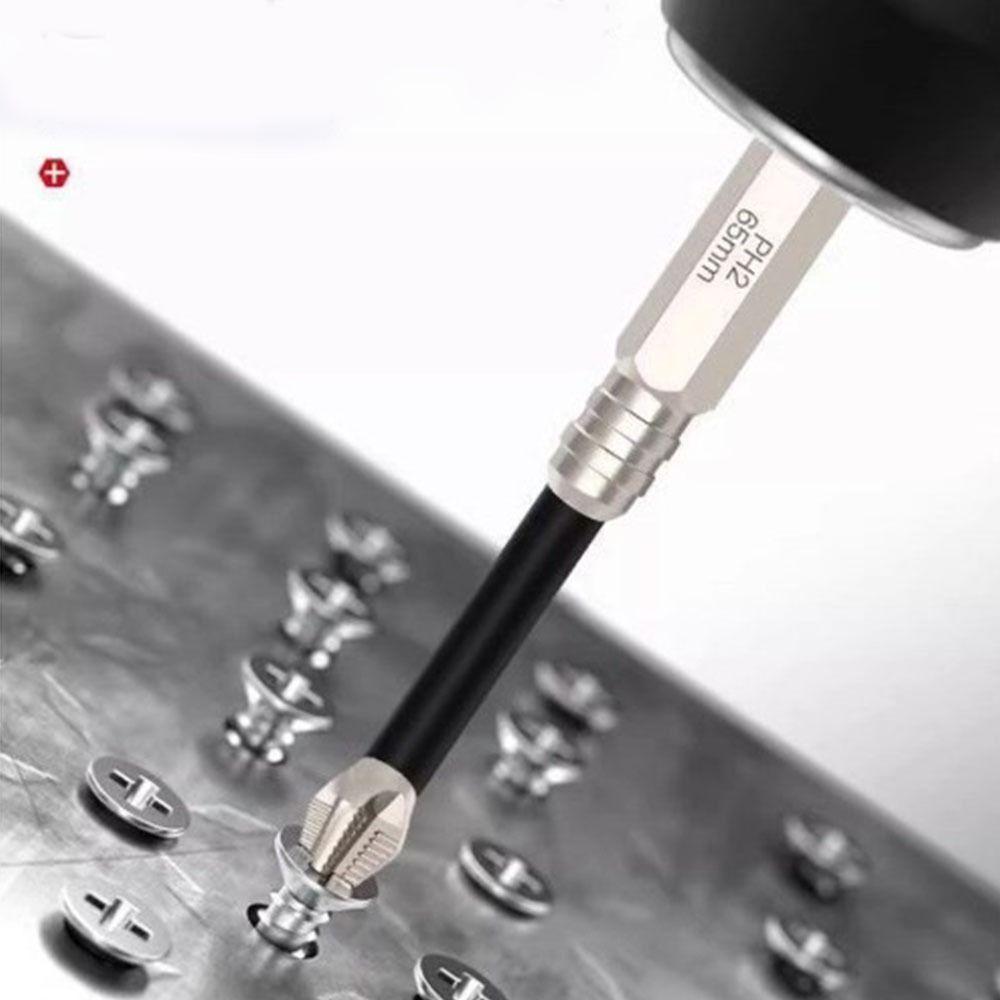 Zink Zinklegierung Stahl Magnetischer Bit-Einsatz Schlagfest PH2 Schraubendreher-Bits Schraubendreher Handwerkzeug