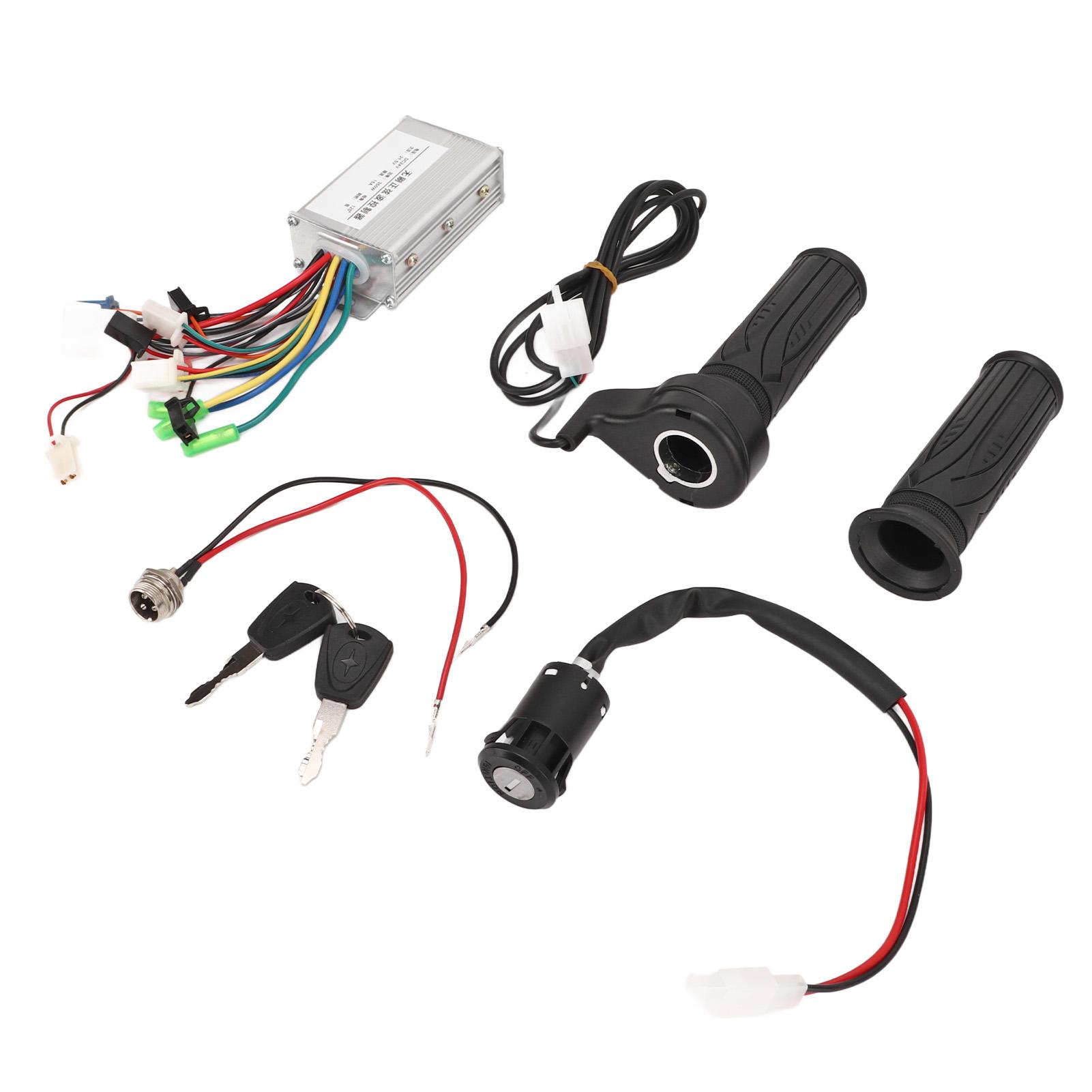 

24V 350W Electric Bicycle Controller Set Brushless Controller Throttle Grip Charging Interface Electric Door Lock Set