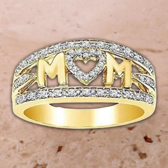 Damen Fingerring Exquisiter Strass Edelstahlring