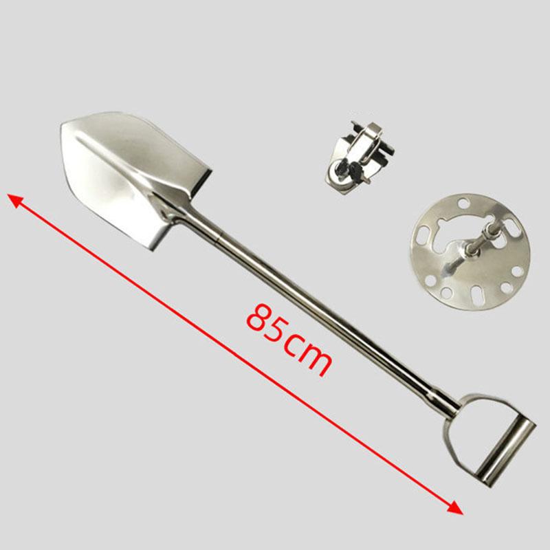 Gardening Shovel Outdoors Camping Travel Spade Portable Car Spare Tire Spade Multifunctional Stainless Steel Hand Shovel