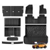 LUCKEASY Right Drive for Zeekr 7X RWD 2026 2025 (Not Fit AWD) All -Weather Floor Mats Seat Back Protector Storage Tray Black