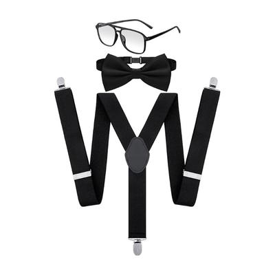 Bookish Cosplay Accessories Includes Men Brace Bowtie and Eyeglasses for Men and Women Masquerade Halloween Role Play