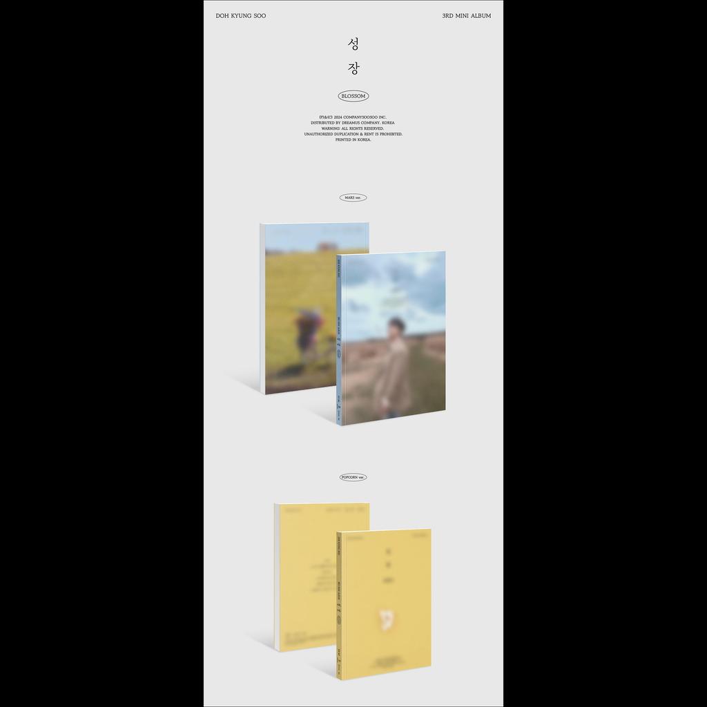 D.O.(EXO) - BLOSSOM 3rd Mini Album (Mars Ver. / Popcorn Ver.)