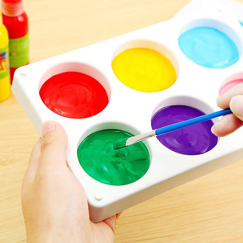Children's Gouache Watercolor Finger Paint Tray Set