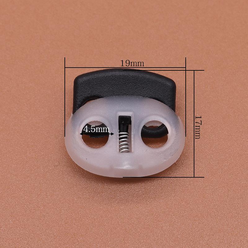 Colored Plastic Button Spring Buckle, Down Jacket Hanging Bell Rope Buckle, Rope Stop Rope Wear Rope Buckle, Pig Nose Buckle Elastic Adjustment Buckle