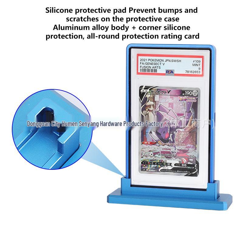 Aluminum Alloy Base for PSA/BGS Graded Card Sleeves - Compatible with CCIC Game, Star, and Pokémon Cards