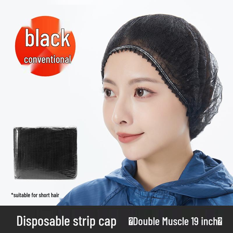 

24-дюймовая очень большая одноразовая шапочка-сетка для волос: Пыленепроницаемый и утолщенный для женщин в кулинарии и кейтеринге Default