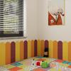 Stoßschutz-Wandpolsterung für Kinder zum Aufkleben Selbstklebende Schutzwandplatte Kopfteil für Spielzimmer Kinderzimmer