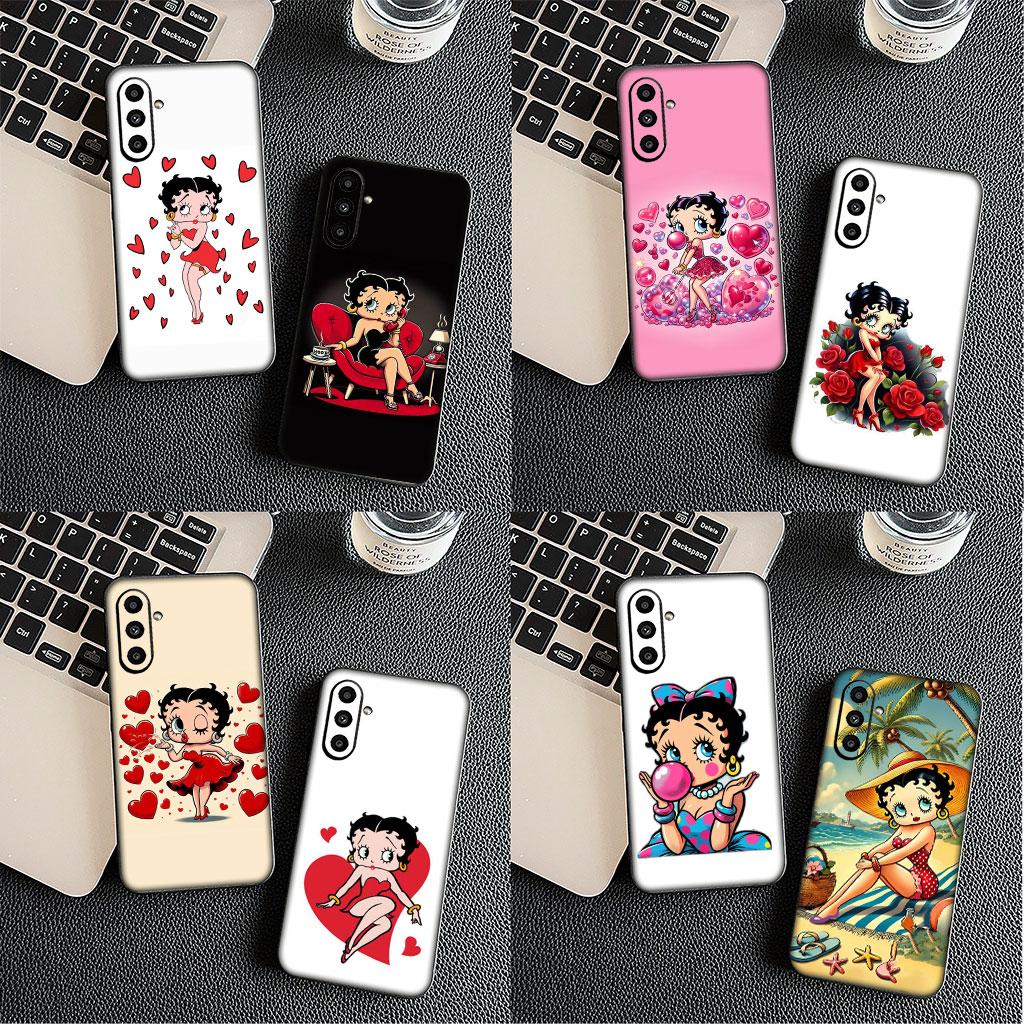 Phone Cover Kawaii B-Bettys Anime B-Boops for Samsung Galaxy A56 A26 A36 A10 A20 A30 A31 A32 A50 A51 A52 A53 A33 A12 A14 Case