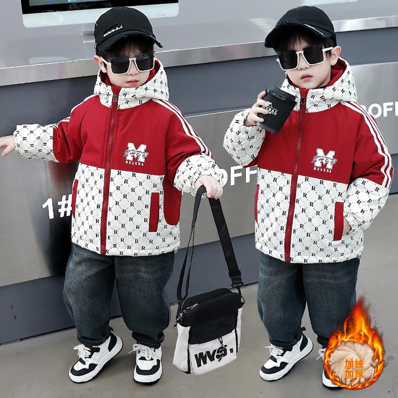 2025 Boys' Handsome Fleece-Lined Winter Parka