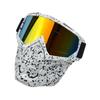 Anlorr Motorcycle Goggles Windproof Tactical Mask Dustproof Goggles With Face Protection Shield Mask