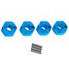AEF2-4Pcs For MJX 1/14 1/16 14210 14303 16207 16208 Remote Control Car Accessories 12Mm Hex Connector