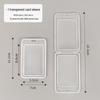 INS Style Transparent Flip-Top Card Holder: Durable Plastic Cover for Student, Work, Meal, Bank, and ID Cards.