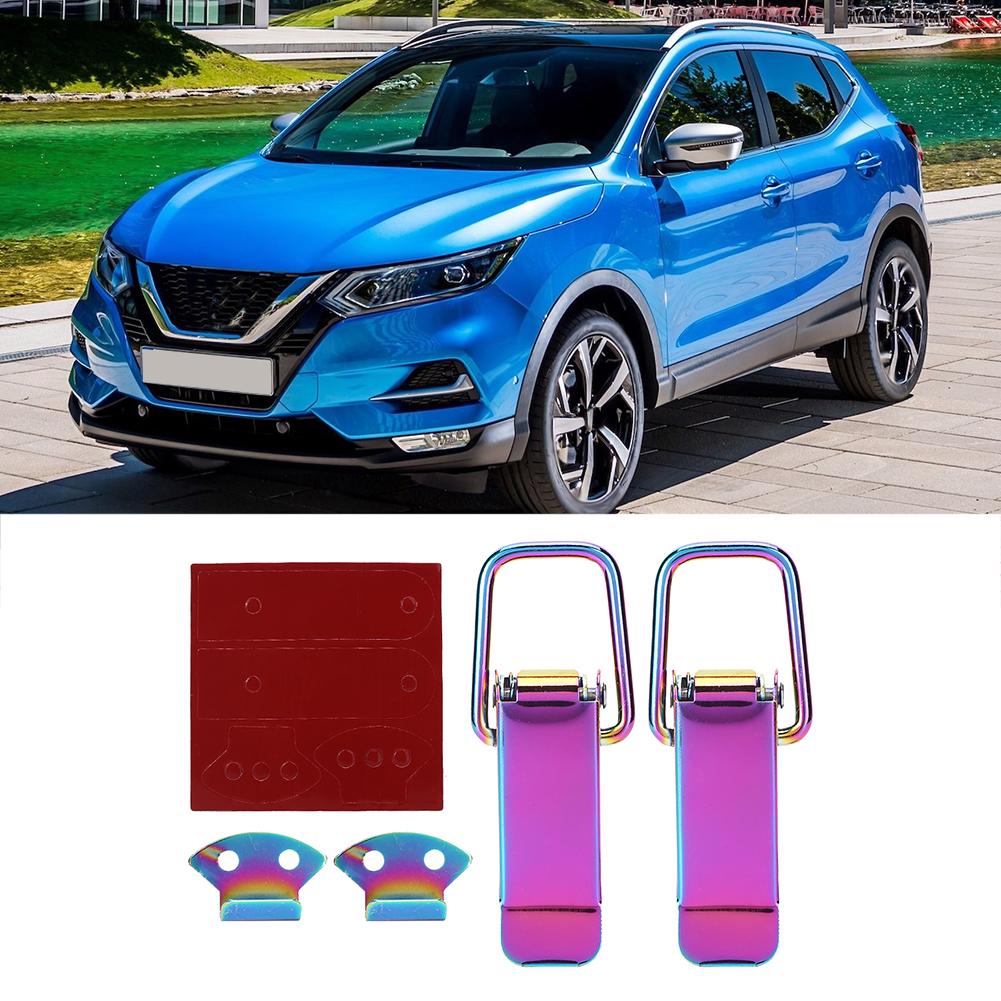 2pcs Universal Security Car Truck Hook Lock Clip Quick Release Purple