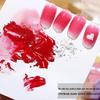 Mini Tofu Block Sponge Nail Art Tool Set: Gradient Ombre Blush Nails with Metal Grabber Clips
