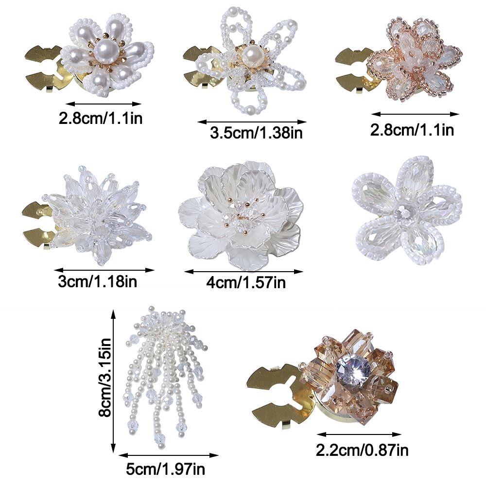 Elegante Hemd-Perlknopfabdeckung DIY-Zubehör Legierung Blume Manschettenknöpfe Dekoration Hemdknopf-Box für Herren Damen