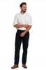 Men's Cotton Pants Classic Chinos Pockets Elegant MORAJ 31 BLACK