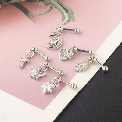Zirkon Ohrringe Helix Ohrläppchen Piercing Conch Tragus Baumeln Knorpel Ring Pierc