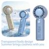 USB Rechargeable Mini Handheld Fan Powerful Wind Cooling and Ice Pack Fan Turbo Fan  Travel