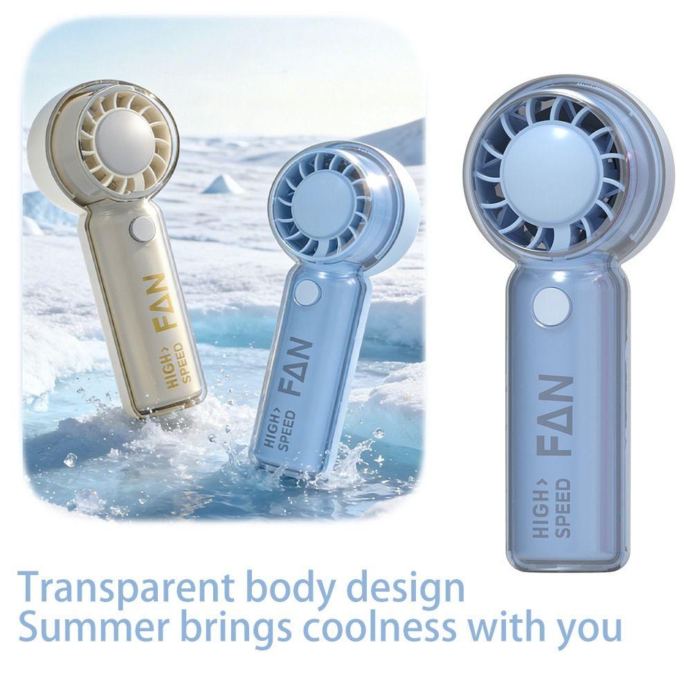 USB Rechargeable Mini Handheld Fan Powerful Wind Cooling and Ice Pack Fan Turbo Fan  Travel