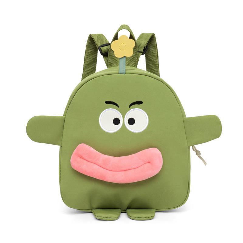 Cute Cartoon Student Backpack Stylish And Fun Nylon Dual Shoulder Bag For Kids