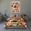 Turkey harvest theme. Bedding Duvet cover sets Duvet covers Pillowcases gifts (1 * Duvet Cover 2 * Pillowcases, without duvet insert)