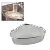 For Kitchen Sink Corner Strainer Basket Stainless Steel Sink Strainer Corner Placement Non-slip Foot Pads Fabric Debris