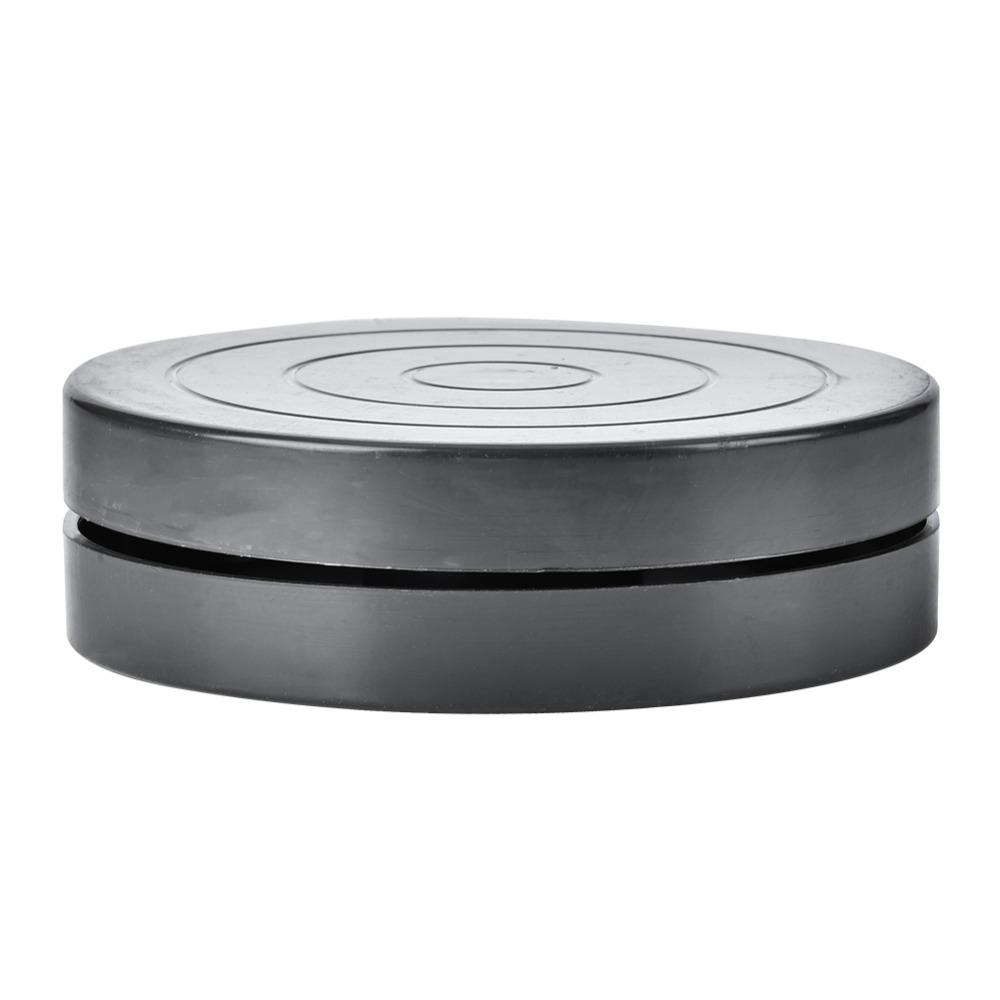 Plastic Clay Turntable 4.52×1.35 inches Black Pottery Turntable Double Side 7×1.35 inches Craft Turntable Clay Craft