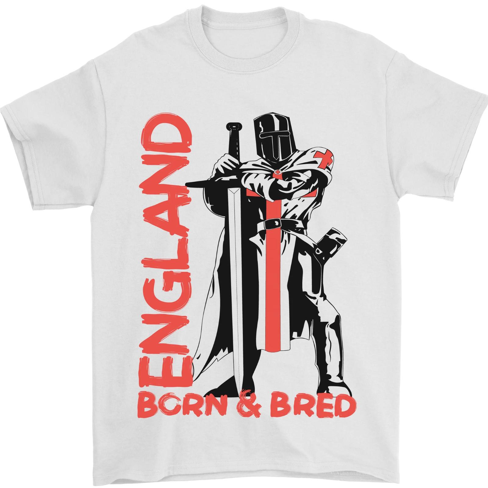 Born & Bred England St Georges Day Mens T-Shirt 100% Cotton S разноцветный