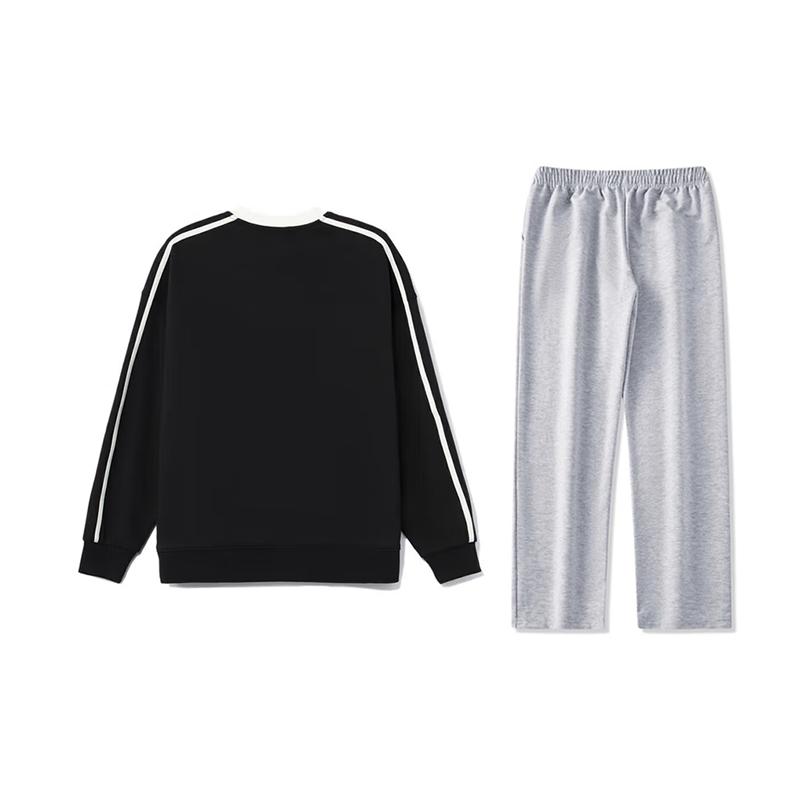 Li Ning Casual Sportswear Unisex Black+Light Heather Gray AWDU941-1+AKLU881-2