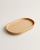 WIKHOSTAR Wooden Dessert Plate Tableware Solid Wood Round Dessert Plate Japanese-style Wooden Tray Snack Plate Dried Fruit Plate Tea Tray