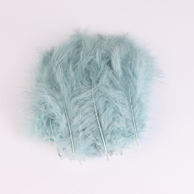 50Pcs Cross-Border Turkey Hairy Tail Plush Feather Colored Feather Dream Catcher Feather Light Bobo Ball Feather