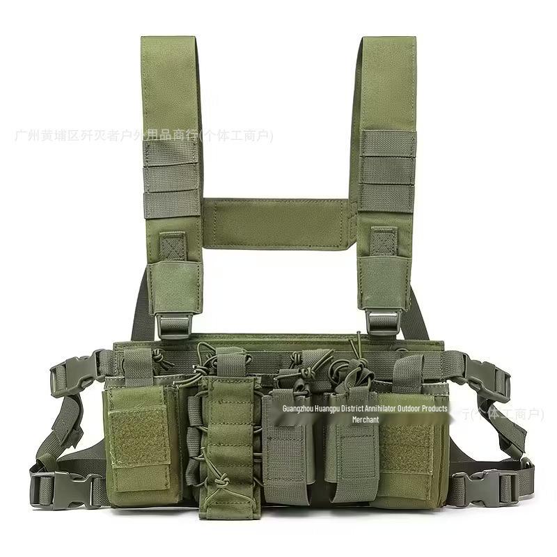 Men's Outdoor Tactical Chest Rig Vest with Multi-Pockets