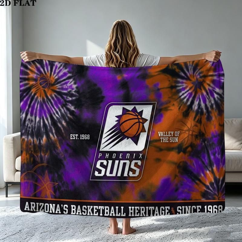 Phoenix Suns Print Flanelldecke Hohe Qualität Warm Bequem Decke für Alle Jahreszeiten Perfekt für Geschenke Heimdekoration