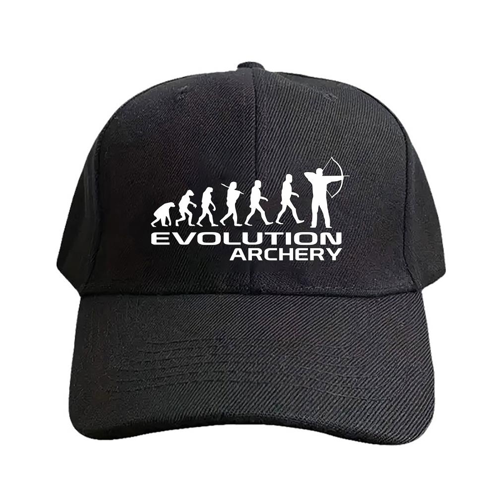 Evolution Of Archery funny Cap Summer Woman Man Baseball Cap Adjustable with Curved Brim Duckbill Cap Protection Sun Hats