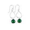 Chrome Diopside Gemstone 925 Sterling Silver Jewelry Handcrafted Earrings 1.90" EE-19-2