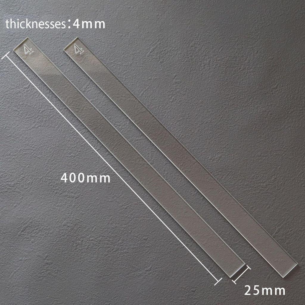 2x Cookies Acrylic Roller Guides Measuring Strips Length 40cm