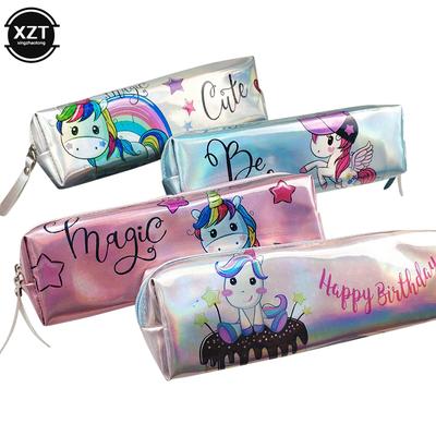 Unicorn Pencil Case Laser Cute Pencil Bag for Girl Pencilcase Stationery School Supplies Waterproof Box